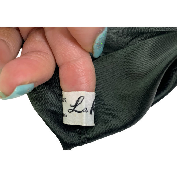 LA REGALE Black Beaded Evening Hand Bag w/Shoulder‎ Chain Strap - Picture 8 of 11